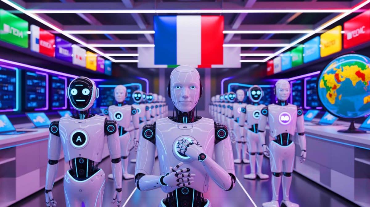 « La France écrase la Silicon Valley » : un analyste affirme que 3 IA françaises dominent déjà le classement mondial Illustration de la domination des chatbots IA et de la présence française avec Mistral AI.