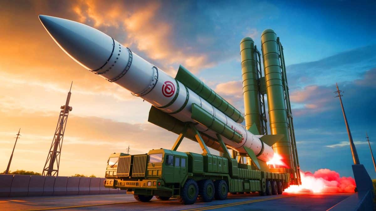 « Le missile chinois DF-5C atteint plus de 20 000 km » : une portée intercontinentale qui met l’Europe et les États-Unis sous pression Illustration de la présentation du missile intercontinental chinois DF-5C lors d'un défilé militaire à Pékin.