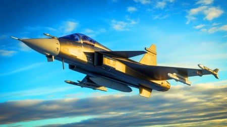 « Comment une IA a pu piloter un avion de chasse » : une prouesse technologique qui soulève de troublantes questions stratégiques Illustration de l'intégration de l'intelligence artificielle dans le chasseur Gripen E de Saab pour optimiser le combat aérien.