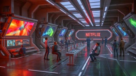 « Voici les directives secrètes de Netflix sur l’IA » : la plateforme impose des limites inédites à ses futures productions Illustration de l'utilisation de l'intelligence artificielle dans les productions Netflix.