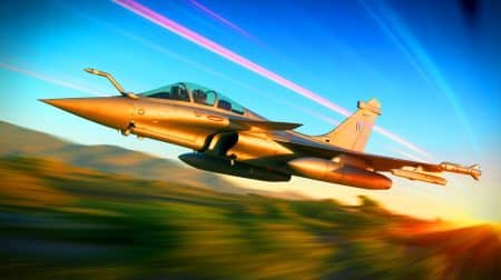 Illustration de la montée en puissance du Dassault Rafale sur la scène internationale.