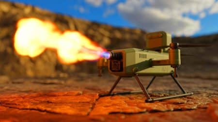 Ce drone lance-flammes russe déclenche l’alerte des armées européennes qui dénoncent une menace directe pour la sécurité régionale Illustration de la version miniature du lance-flammes "Buratino" montée sur un drone terrestre télécommandé.