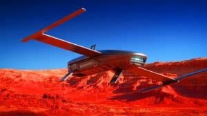 Illustration de MAGGIE, l'engin volant innovant destiné à explorer Mars.