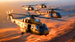 Illustration de l'acquisition imminente par le Maroc d'hélicoptères H225M Caracal renforçant la coopération franco-marocaine.