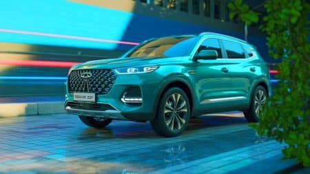 « Un SUV hybride avec 1 400 km d’autonomie » : Chery dévoile le Tiggo 9 C-DM et bouleverse le marché 2025 Illustration de la nouvelle Chery Tiggo 9 C-DM, modèle hybride rechargeable de 2025.