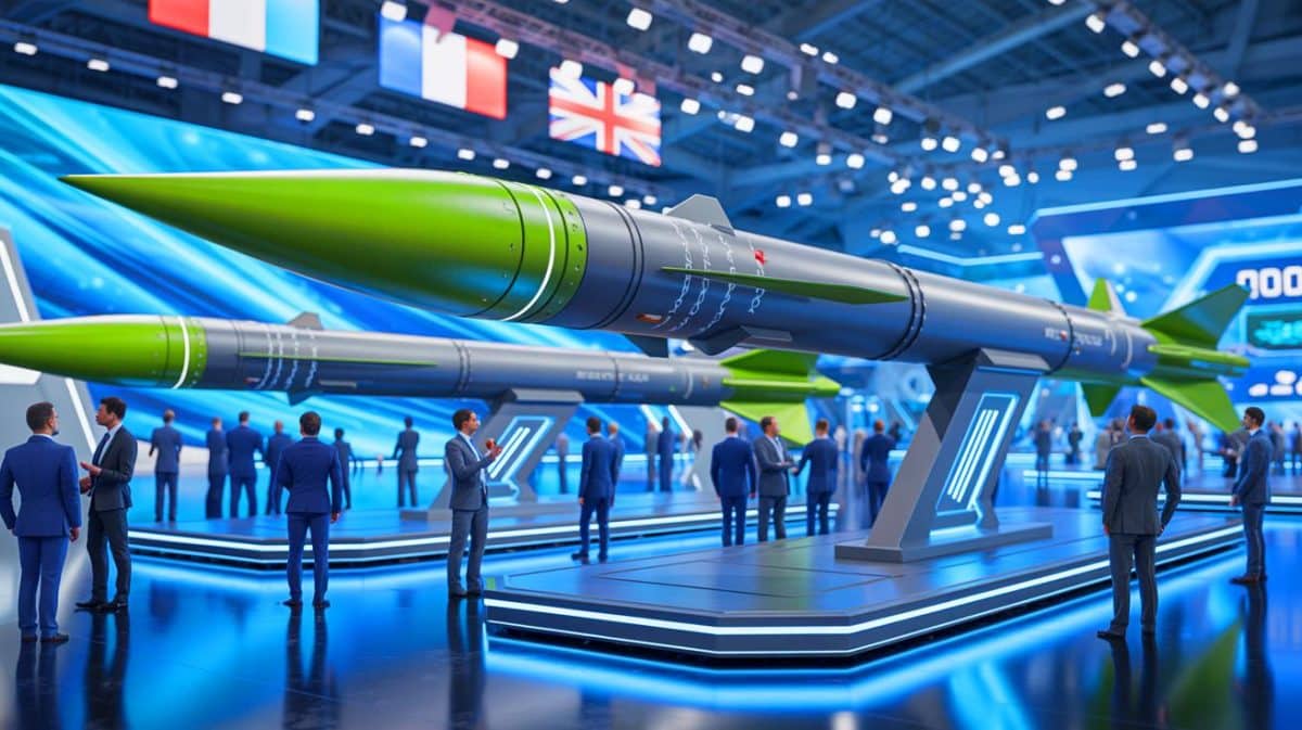 « Londres et Paris lèvent le voile » : le programme STRATUS promet des missiles furtifs et supersoniques pour dominer les frappes en profondeur Illustration de maquettes des missiles STRATUS présentées par MBDA au salon DSEI de Londres en 2025.