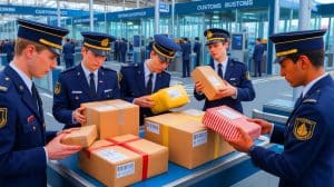 Illustration de l'impact des nouveaux contrôles douaniers sur les importations en provenance de Chine.