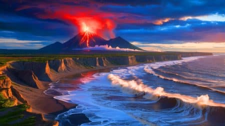 « Après le séisme de 8,8 au Kamtchatka » : les experts redoutent un enchaînement de catastrophes naturelles encore plus violentes Illustration de l'impact dévastateur du séisme de magnitude 8,8 au Kamtchatka.