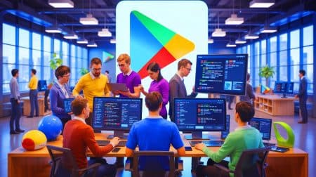 Illustration de la modification des règles du Play Store imposée à Google après sa défaite face à Epic Games.