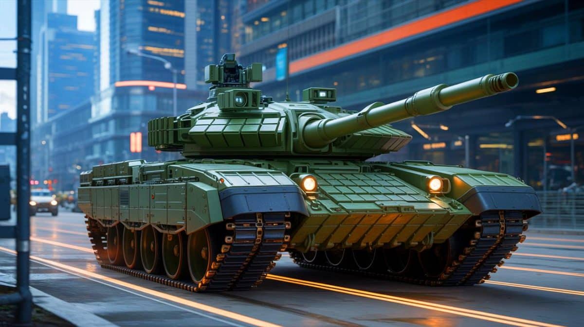 « Des chars T-72 sans pilote dans les rues » : la Russie prépare une nouvelle ère de guerre urbaine autonome Illustration de la transformation du char T-72 en véhicule autonome sans équipage dans le cadre du projet Shturm.
