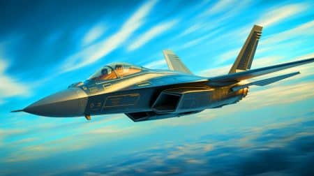 « Seule contre tous, la France persiste » : un programme militaire révolutionnaire qui pourrait changer l’histoire de l’aviation Illustration de la France reprenant le développement du futur avion de combat SCAF en solo.