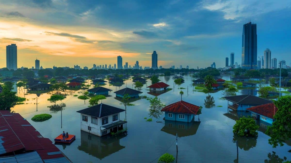 « Jakarta pourrait disparaître sous les eaux d’ici 2050 » : la montée du niveau de la mer menace 10 millions d’habitants Illustration de l'impact des gaz à effet de serre sur le réchauffement climatique global.
