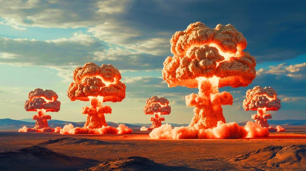 « Les 9 explosions nucléaires les plus puissantes de l’histoire » : un rappel glaçant de la capacité destructrice de l’humanité Illustration de la Tsar Bomba, la plus grande explosion nucléaire jamais enregistrée.