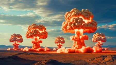 « Les 9 explosions nucléaires les plus puissantes de l’histoire » : un rappel glaçant de la capacité destructrice de l’humanité Illustration de la Tsar Bomba, la plus grande explosion nucléaire jamais enregistrée.
