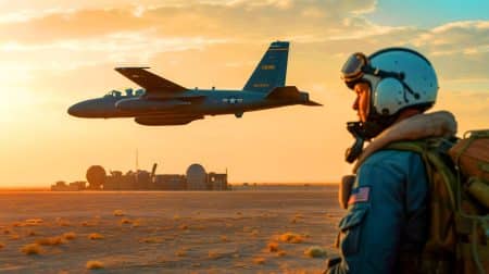 « Les secrets de la vraie école Top Gun » : l’histoire cachée du centre d’élite des pilotes américains Illustration de l'école Top Gun de la Marine américaine en action.