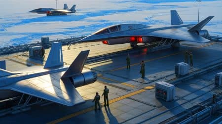 Illustration de projets militaires déclassifiés révélant des innovations technologiques audacieuses.