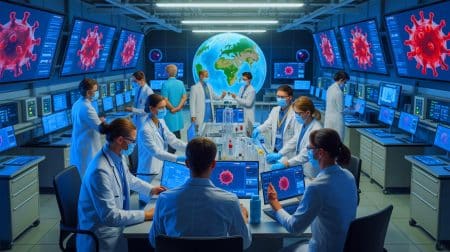 Illustration de la menace persistante des virus émergents et de l'urgence d'une préparation mondiale.