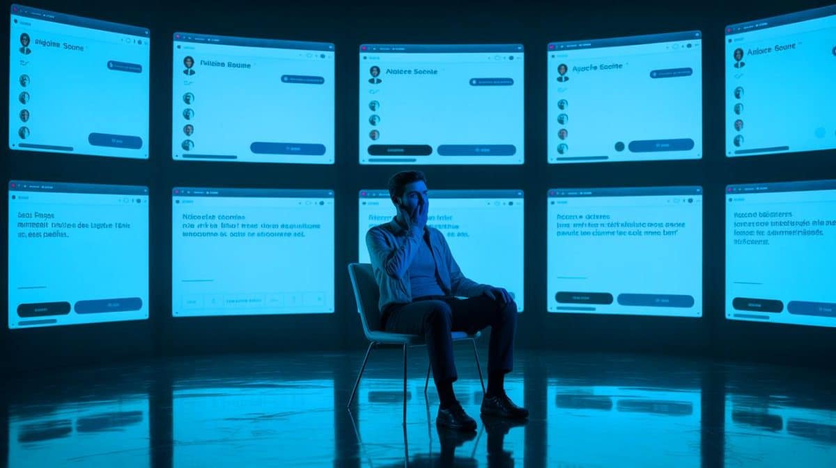 « Quand des bots dominent le web » : la théorie de la “dead internet” révèle l’inquiétante influence des conspirations numériques Illustration de la propagation des théories du complot à travers les réseaux sociaux.