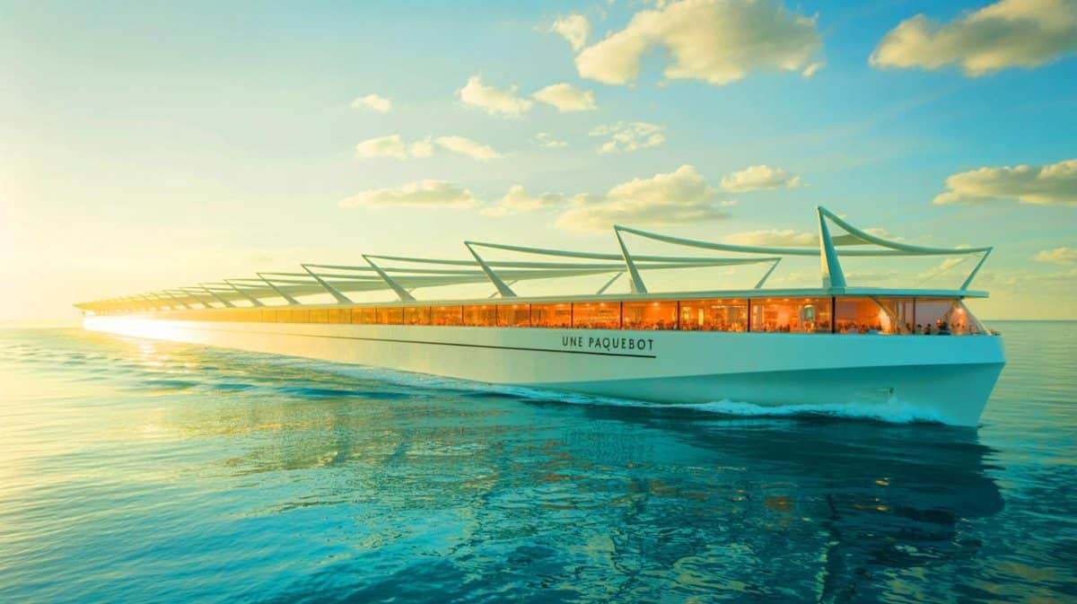 « Un yacht à voile français de 220 mètres » : le Corinthian promet de redéfinir la croisière de luxe et écologique Illustration de l'innovation française avec le yacht à voile Corinthian de 220 mètres combinant luxe et écologie.