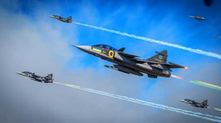 « Vers une nouvelle escalade » : l’Ukraine attend les Gripen occidentaux, des avions qui pourraient changer la donne contre Moscou Illustration de la coopération militaire entre la Suède et l'Ukraine autour des avions de chasse Gripen.