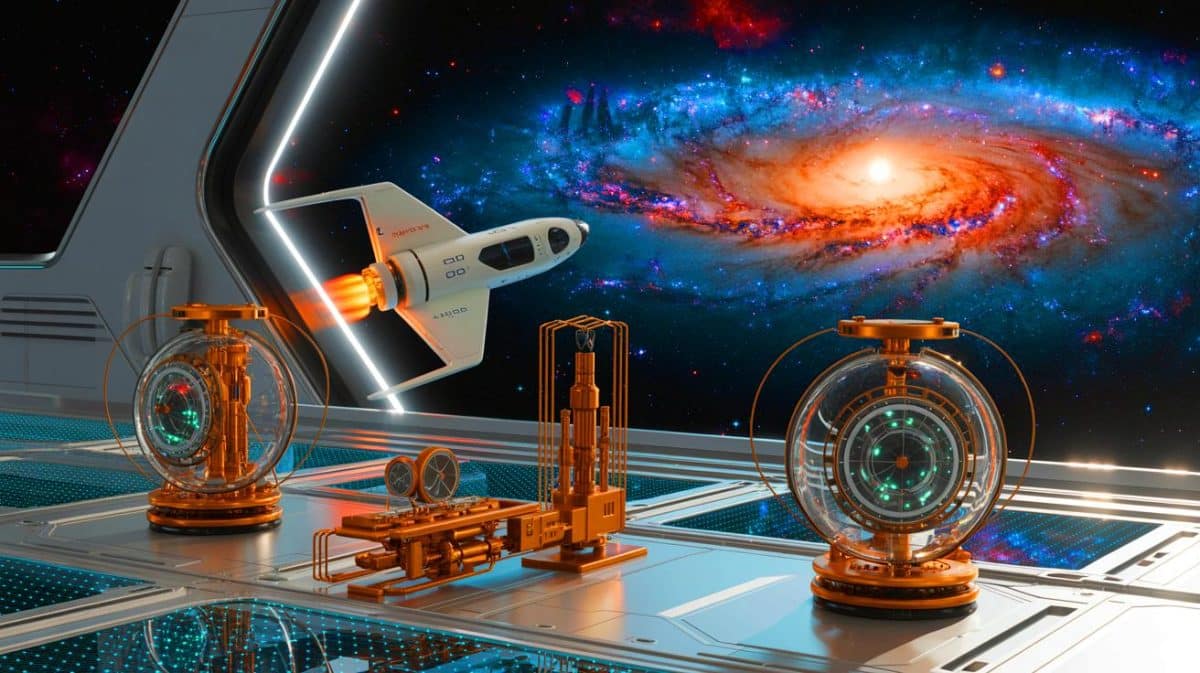 La physique quantique nous ouvrira-t-elle bientôt la voie vers les étoiles grâce à des avancées révolutionnaires ? Illustration de la physique quantique et son impact potentiel sur l'exploration spatiale.