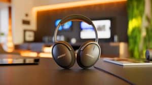 Illustration de l'offre promotionnelle sur le casque Bose QuietComfort Ultra avec réduction de bruit active.