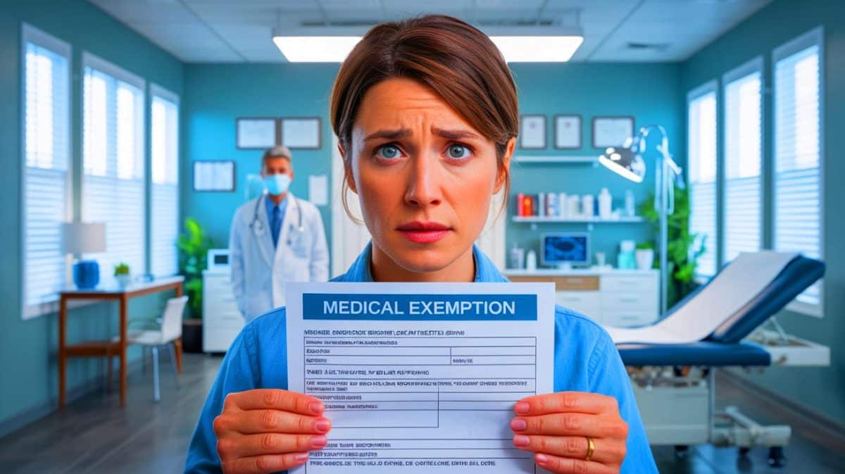 Illustration de la controverse autour des exemptions médicales pour les vaccins aux États-Unis.