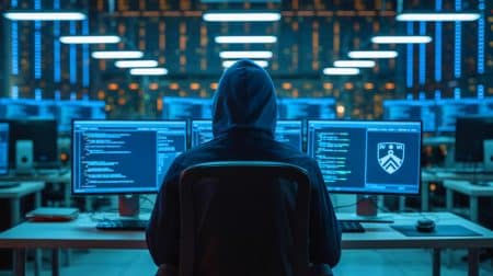 Illustration de l'Université de Pennsylvanie ciblée par une cyberattaque sophistiquée.
